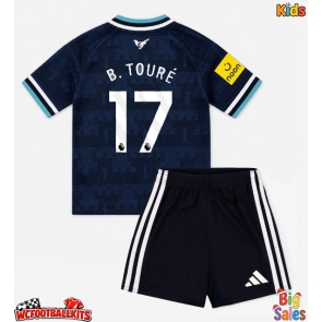 Newcastle United Bazoumana Toure #17 Replica Away Stadium Kit for Kids 2026-27 Short Sleeve (+ pants)